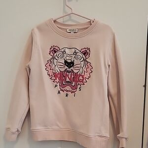 Kenzo Women's Light Pink Tiger Sweater